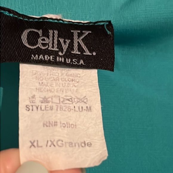 Turquoise blouse - Picture 4 of 9